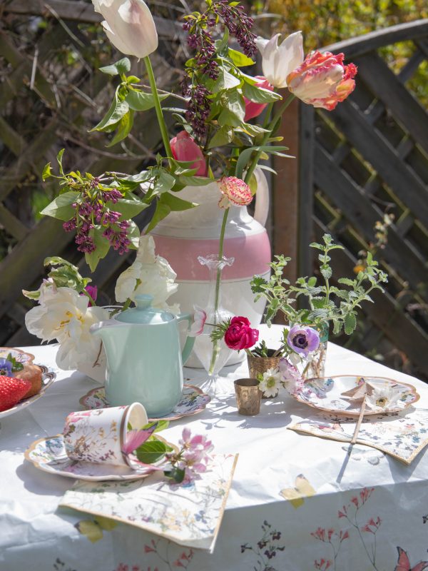 A handmade back garden fairy party