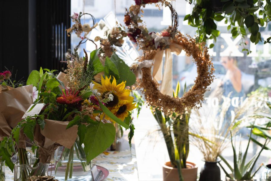 Fresh Flowers and Dried Wreaths