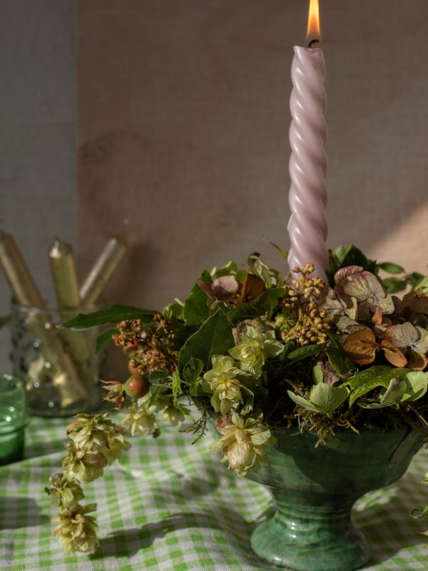 Moroccan Inspired DIY fresh flower candle holder