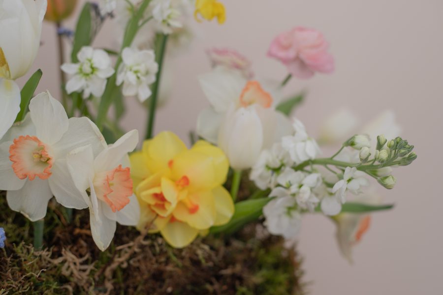 Sustainable floristry using British grown flowers