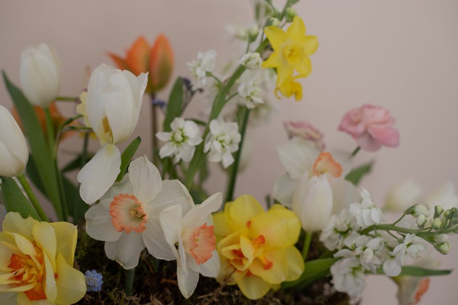 Sustainable floristry using British grown flowers