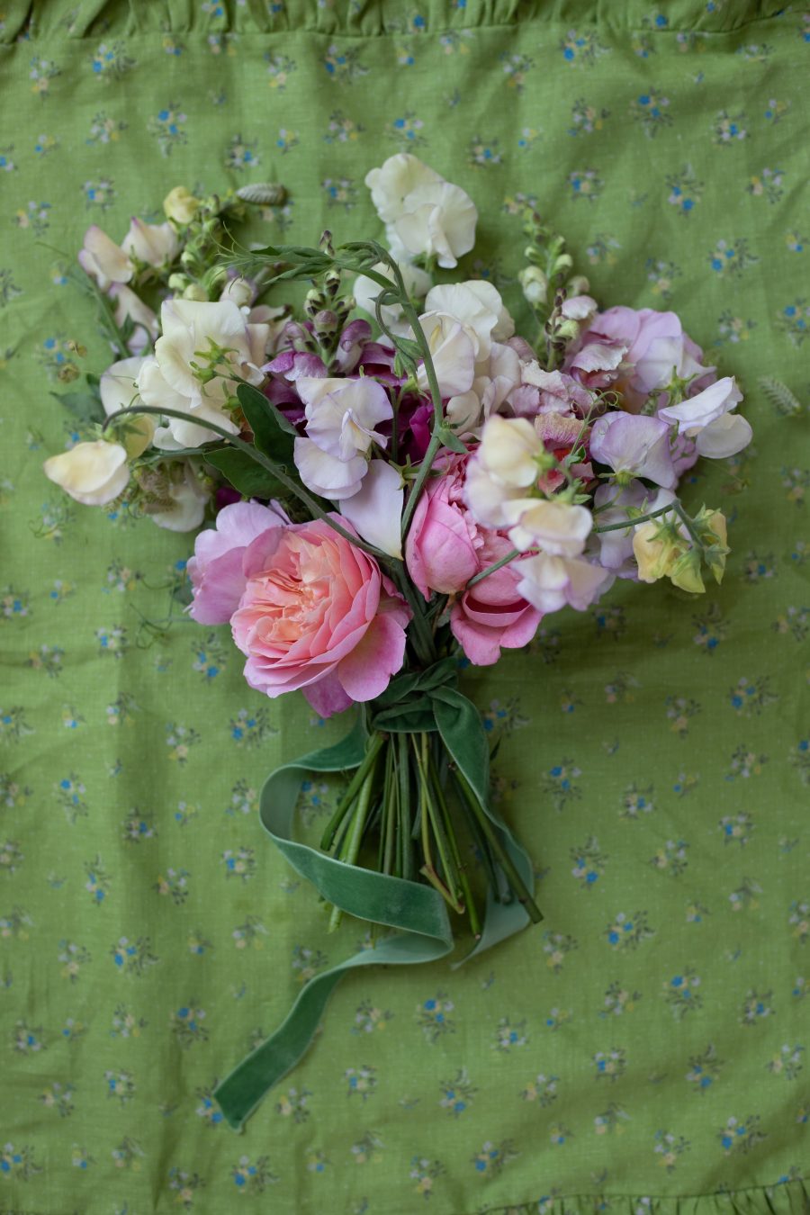 May hand tie garden bouquet