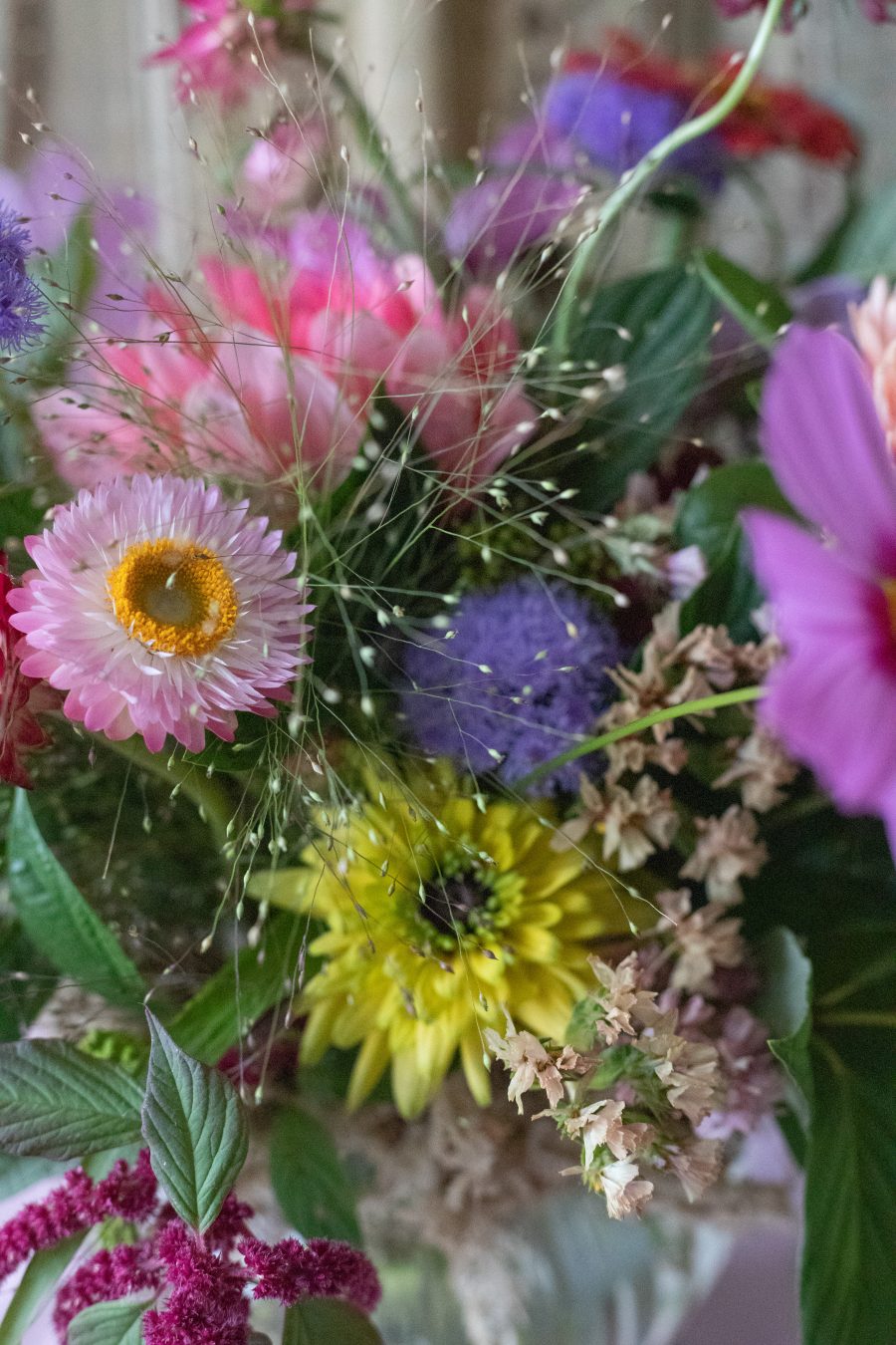 Autumn wedding flower details Leigh-on-sea