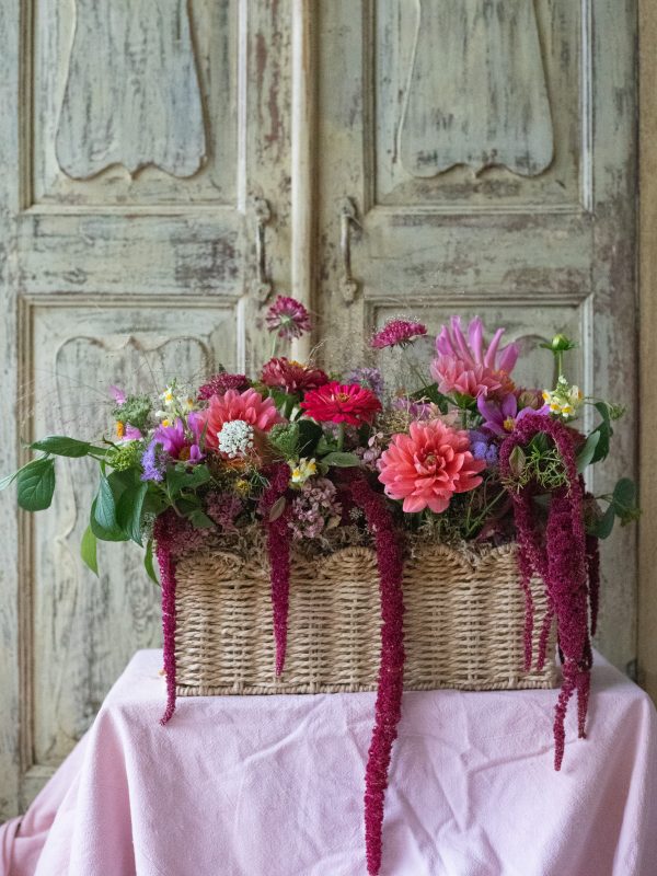 Ceremony basket wedding flowers Essex