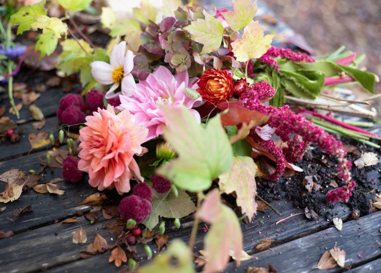 British Grown Flowers : October Bouquet