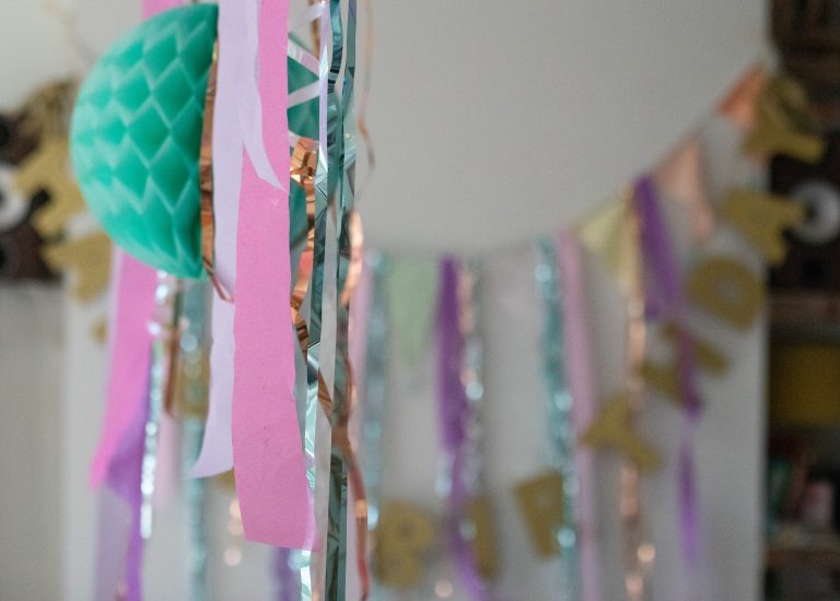 Reusable party decorations