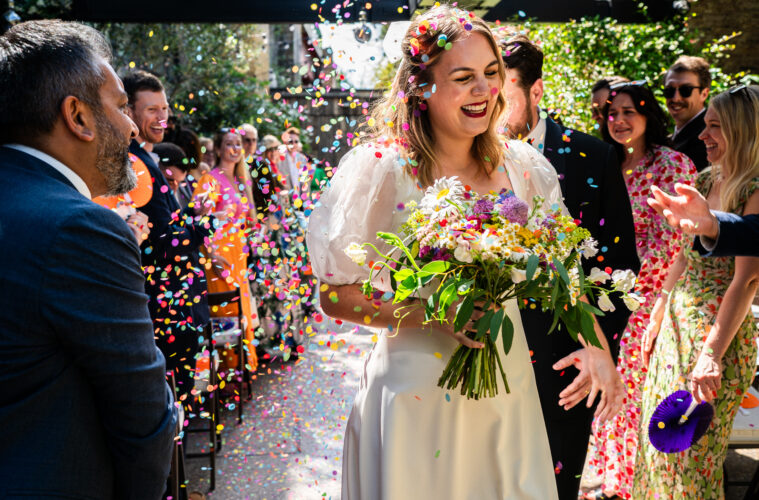 Wild and Colourful Bridal bouquet. Flowers - Lotts and Lots Photography - Richard Galloway Photography