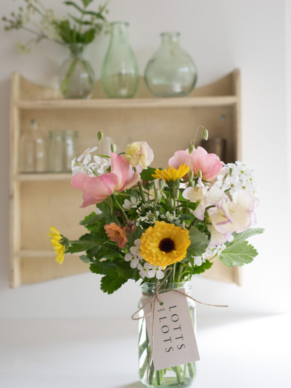 Jam Jar flowers Leigh-on-Sea, Essex