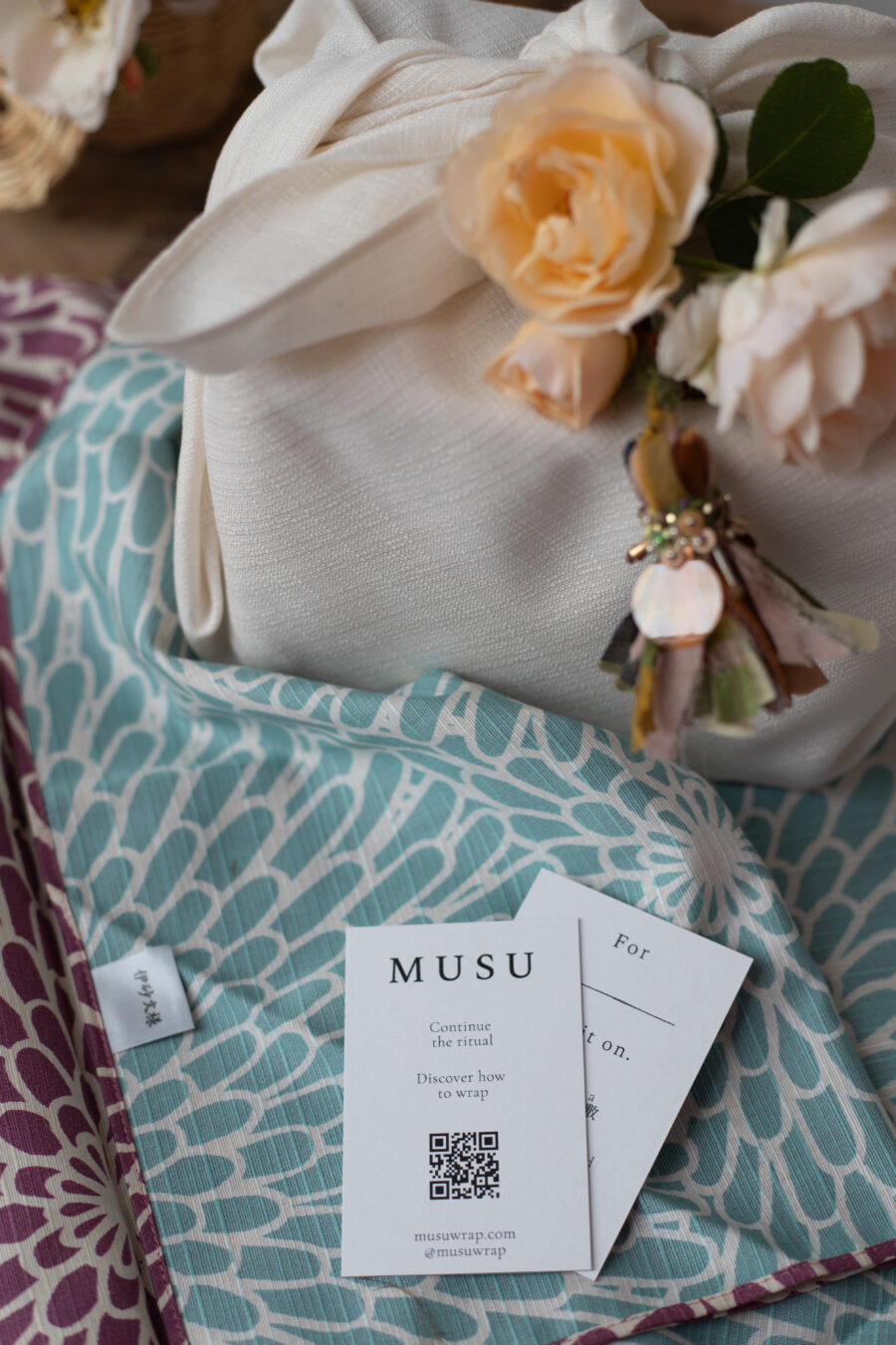 MUSU Furoshiki wraps with handmade tassel