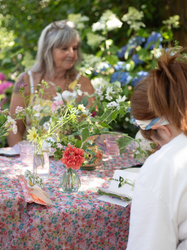 Bud vases and books July Quickie Workshop