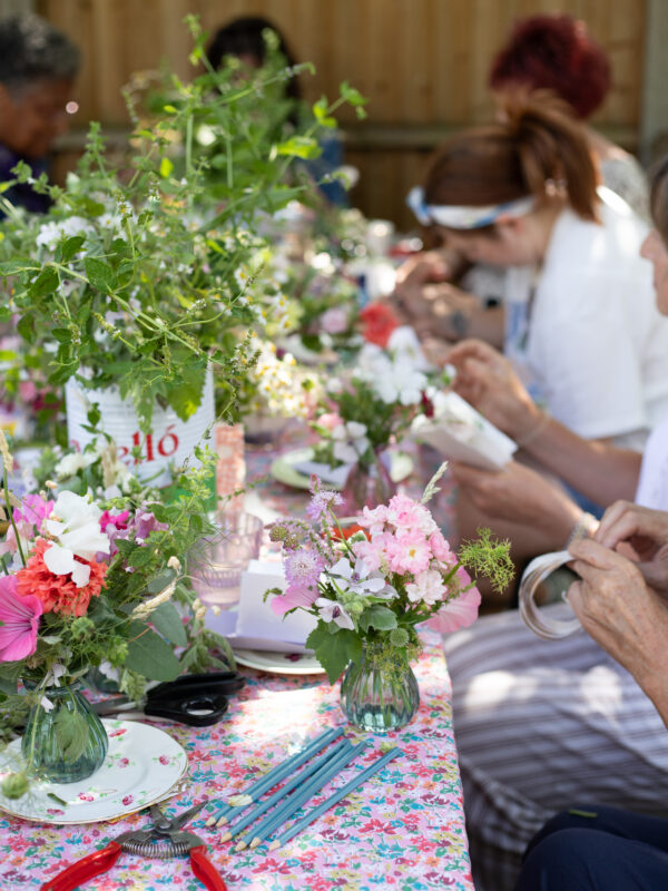 Bud vases and books July Quickie Workshop